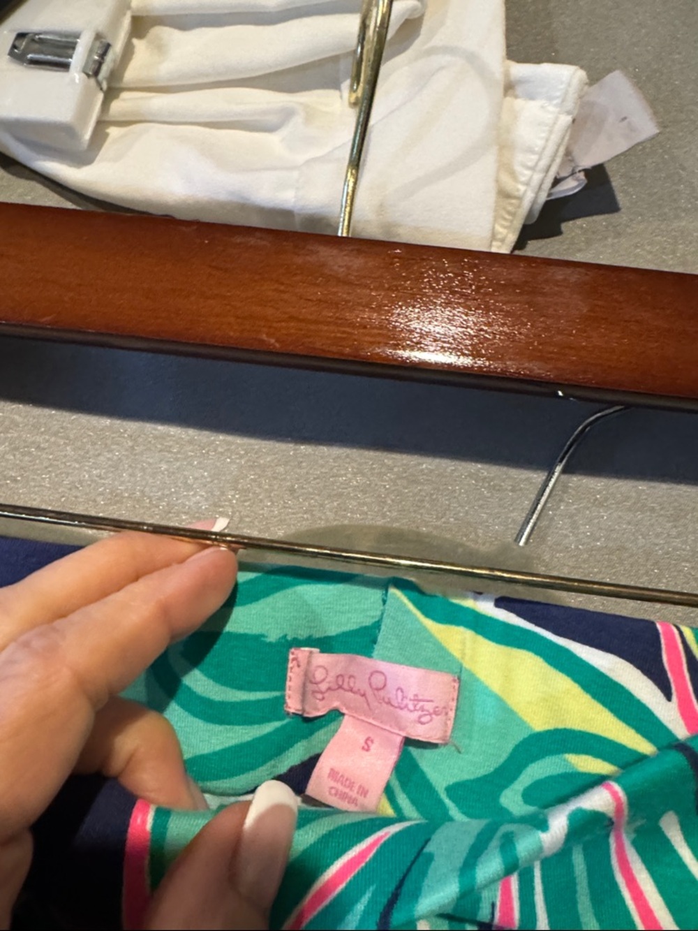 Lilly Pulitzer Navy Teal Pink Tropical Sarong Pants - Picture 2 of 3